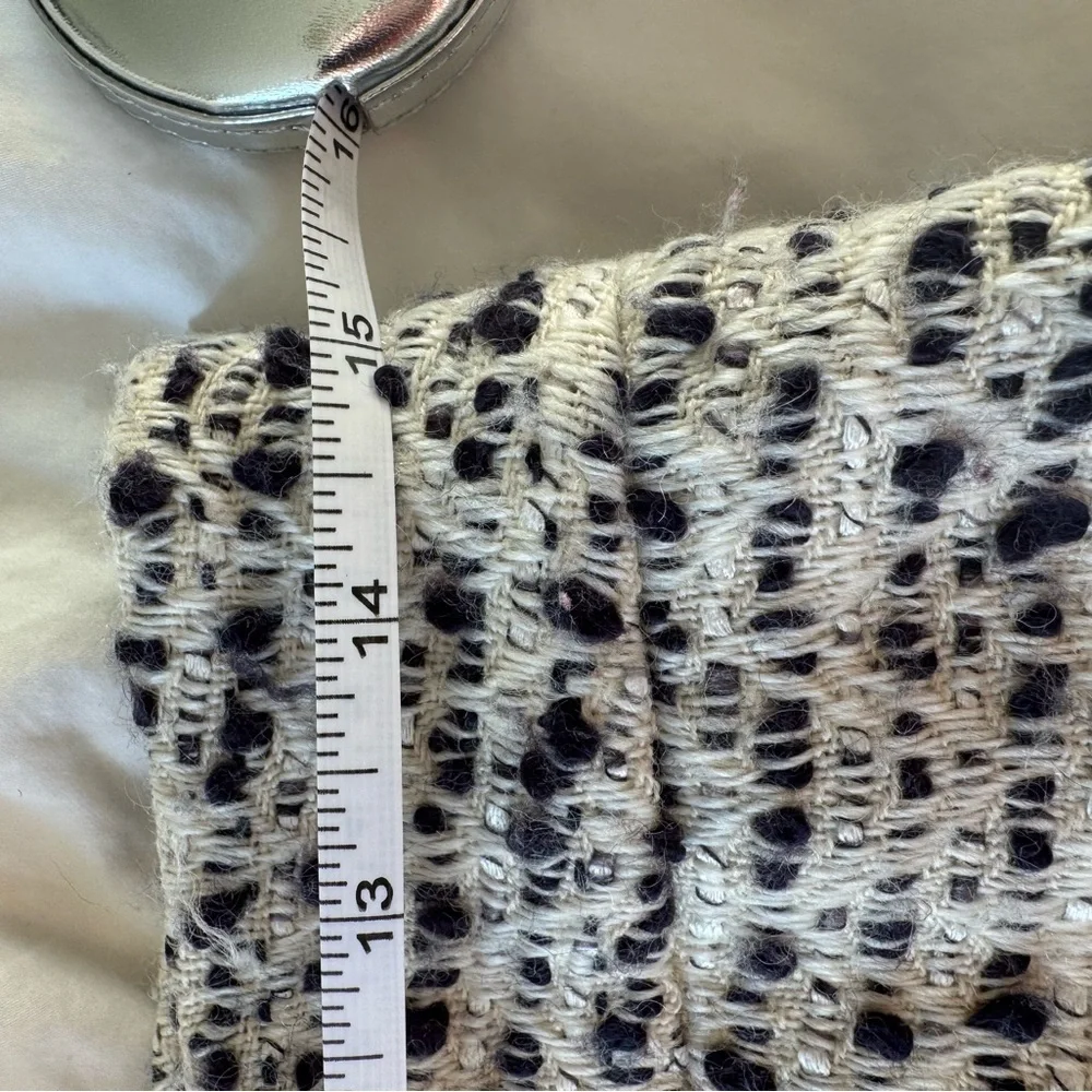 Tory Burch Tweed Mini Skirt Navy & Cream